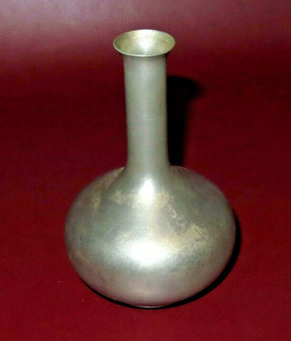 Vintage 5" Tall Royal Holland Pewter Round Bulb Bud Vase - KMD Daalderop