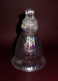 Vintage Imperial White Carnival Glass Suzanne Southern Belle Bride Wedding Bell