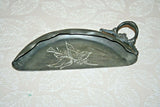 Vintage Etched Silverplate Crumber & Tray Set - New Amsterdam Silver Co. No. 431