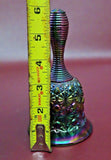 Vintage Fenton Amethyst Daisy Button Carnival Art Glass Bell - As-Is No Clapper