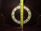 Vintage Goodwin Precision Art Deco Oak Wood Case Camel Back Mantel Clock - As-Is