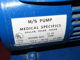 Medical Specifics M/S Pump Model 2200 Blue Personal Suction Pump - Running As-Is