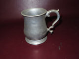 Vintage English 5" Tall Pewter Beer Stein w/ Handle