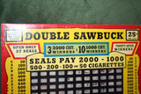 Large 14" Tall 25-Cent "Double Sawbuck" 360 Hole Punch Board Serial #4694