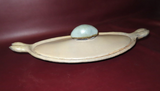 Vintage 23" Long Heavy Pottery Fish Cooker Poacher Platter w/ Handles & Lid