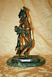 Frederic Remington "Indian Dancer" 20" Tall Bronze Sculpture on Marble Base