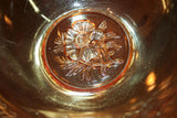 Vintage 1960s Marigold Carnival Glass Egg Nog Punch Bowl - Hazel Atlas - 2 Quart