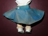 Vintage Horsman Teensie Tot 11" Vinyl Baby Girl Doll in Nurse's Uniform & Hat