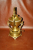 Vintage Mexican Brass 7-pc Coffee & Tea Set w/ Kettle, Pots, Cream & Sugar, Tray