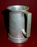 Vintage 4.5" Tall Swatow Nkheung Half Pint Glass Bottom Chinese Pewter Mug Stein