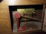 Vintage Goodwin Precision Art Deco Oak Wood Case Camel Back Mantel Clock - As-Is