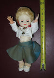 Vintage Horsman Teensie Tot 11" Vinyl Baby Girl Doll in Nurse's Uniform & Hat