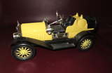 Vintage 1970s Jim Beam Yellow 1914 Stutz Bearcat Classic Car Whiskey Decanter