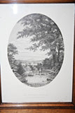 Framed W. Wellsford Engraving Print - "The Stepping Stones" St. Georges River ME