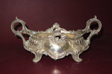 Antique Double Handle Louis XV Style DEPOSE 260 French Silverplate Vase Planter