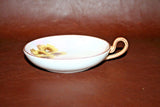 Vintage Nippon Japanese Porcelain Loop Handle Dish w/ Hand Painted Cottage Scene