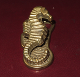 Unique 3" Tall Vintage Brass Seahorse Bottle Opener Clip