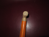 Vintage 38" Hand Carved Spooky Face Arts & Crafts Style Wood Walking Stick Cane