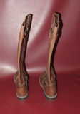 Ladies' "G by Guess" Brown Leather Knee-High Zipper Boot - Size 6M