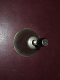 Antique 5" Long Nickel Plated School House Dinner Call Bell w/ Black Handle