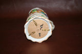 Vintage German Flip Lid 9.5" Pottery Musical Stein w/ Pub & Castle Scene