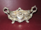 Antique Double Handle Louis XV Style DEPOSE 260 French Silverplate Vase Planter