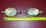 Vintage Pewter Cream & Sugar Set - LH Vaughn - Taunton, MASS