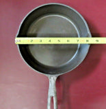 W.K.N. 8" Black Cast Iron Cooking Skillet Pan w/ Handle - Made in Taiwan