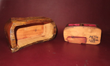 Handmade Wood Log Puzzle Style Single Drawer Jewelry Box - Signed Jeff Trag 1990