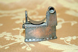 Vintage Copper 2.25" Miniature Coal Sad Iron Pencil Sharpener - Missing Handle