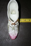 Vintage Fine German Porcelain Pink, Orange & Gilt 8" Long Shoe Planter - 1931