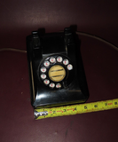 Vintage 1950s Classic Black Western Electric Rotary Telephone w/ R2W Handset