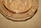 Vintage Round Pink Tiara Indiana Glass 6" Bowl w/ Mother Goose Fairy Tales