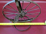 Vintage Reproduction 22" Long Cast Iron Classic Big Wheel Bicycle Model on Stand