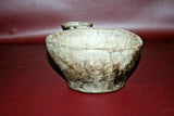 Antique South American Pre-Columbian Style Hand Carved Wooden Double Mortar Bowl