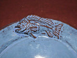 Thora Ovenware Dark Blue Glaze 14" Terra Cotta Pottery Cod Fish Serving Platter