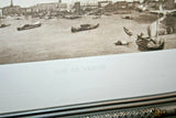 Antonio Canale "Vue de Venise" Venice Print in Silver Gilt Convex Glass Frame