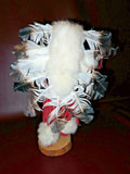 Hoop Dancer Native American Navajo Wood Feather Fur Leather Kachina Doll - As-Is