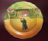 Vintage 6.5" Royal Doulton Dickens Ware "Mr. Squeers" Round Bowl Dish D.5175(?)