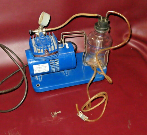 Medical Specifics M/S Pump Model 2200 Blue Personal Suction Pump - Running As-Is