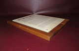 Vintage 13x10" Wood & Plexiglass Frame Daily Prayer of Maimonidies Medical Print