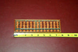 Reproduction Asian Style 8" Long Small Wood & Metal Abacus Calculator