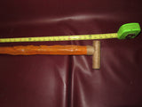 Vintage 38" Hand Carved Spooky Face Arts & Crafts Style Wood Walking Stick Cane