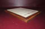 Vintage 13x10" Wood & Plexiglass Frame Daily Prayer of Maimonidies Medical Print