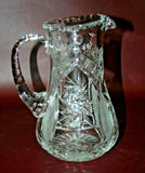 Vintage 9.5" Tall Fine "Crystal Clear" Hand Cut Crystal Pitcher - Made in Poland