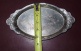 Vintage 3-pc Art Nouveau Japanese Silverplate Cream & Sugar Set on Tray