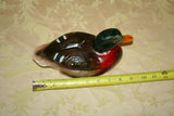 Unique Vintage Unused 9" Long Sculpted Wax Male Mallard Duck Candle