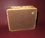 Vintage Hand Carved 6x5" Rectangular Wooden Flip Lid Jewelry Trinket Box