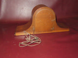 Vintage Seth Thomas Art Deco Wood B1703 Camel Back Electric Mantel Clock - As-Is