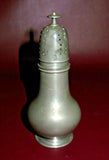 Vintage 6" Tall Pewter Muffineer Shaker - LH Vaughn - Taunton, MASS